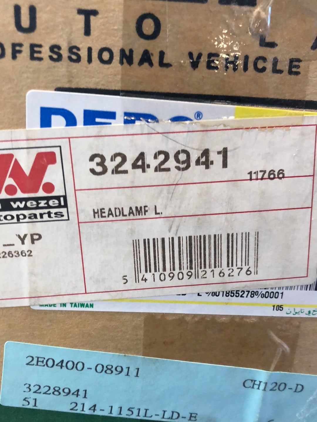 Original Van Wezel Mitsubishi Pajero V20 Scheinwerfer Links Neu