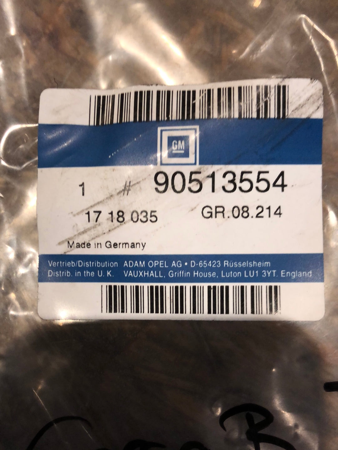 Original GM Opel Corsa B Tigra A Schmutzfänger hinten Neu