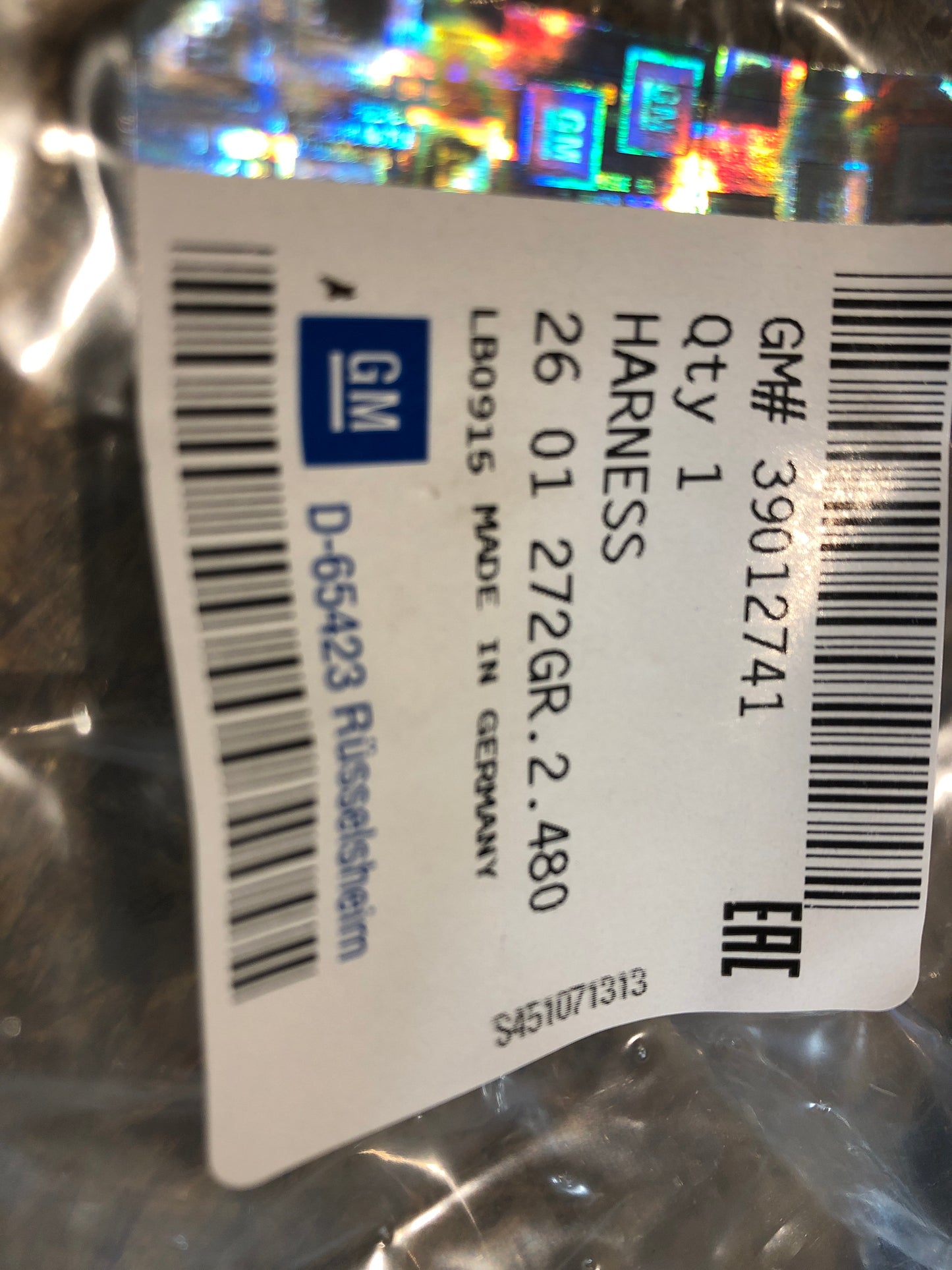 Original Opel Corsa E Kabelbaum Lautsprecher / Türe Neu