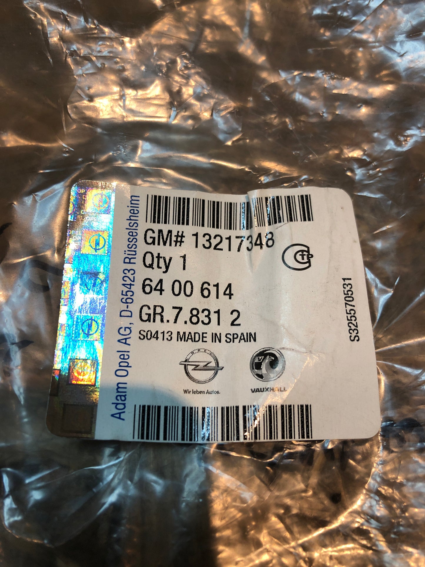 Original GM Opel Meriva Blende Nebelscheinwerfer an Stoßstange Neu