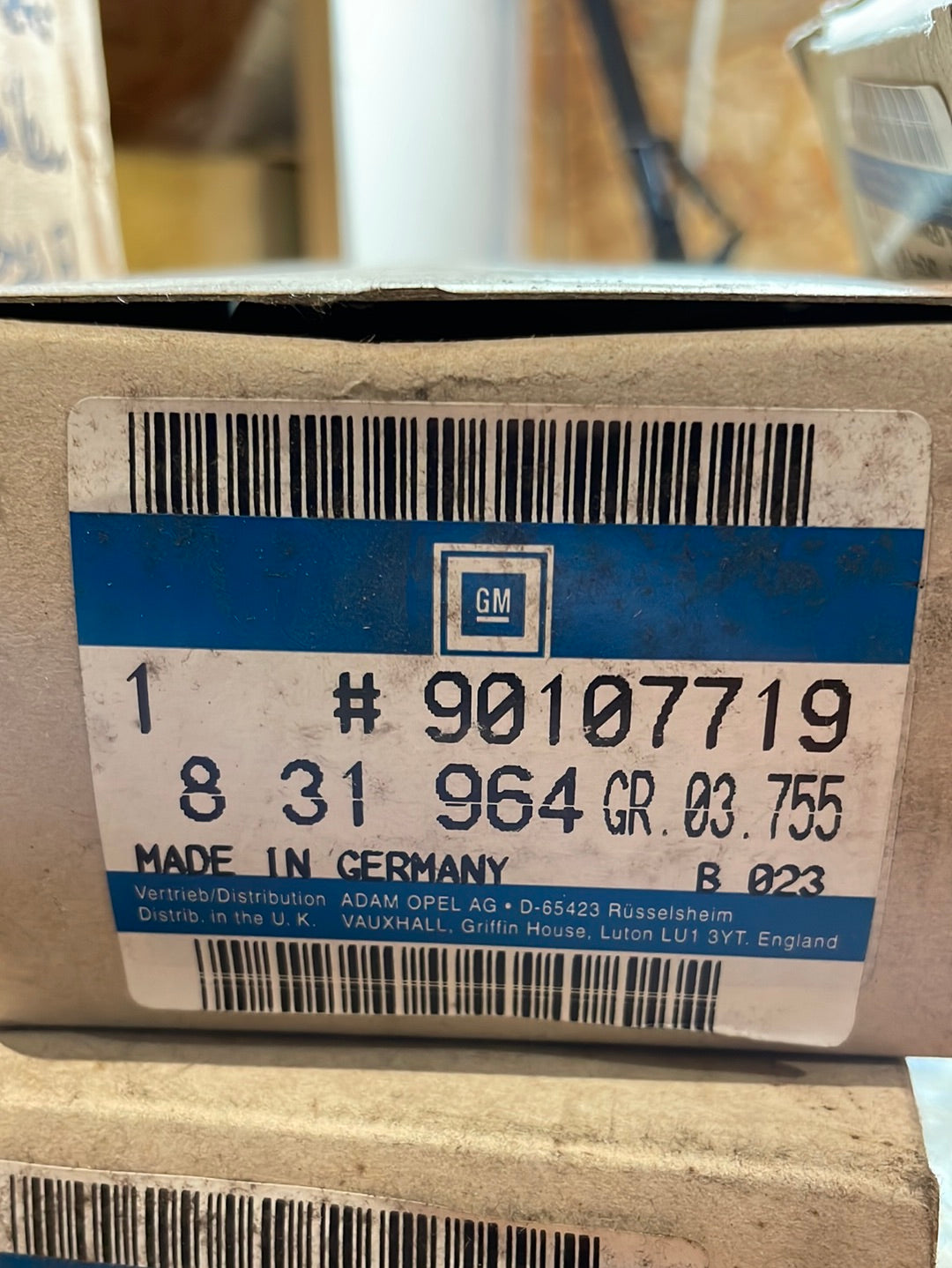 Original GM Opel Vectra A 16SV Vakuum Box Vergaser Schaltgetriebe Neu