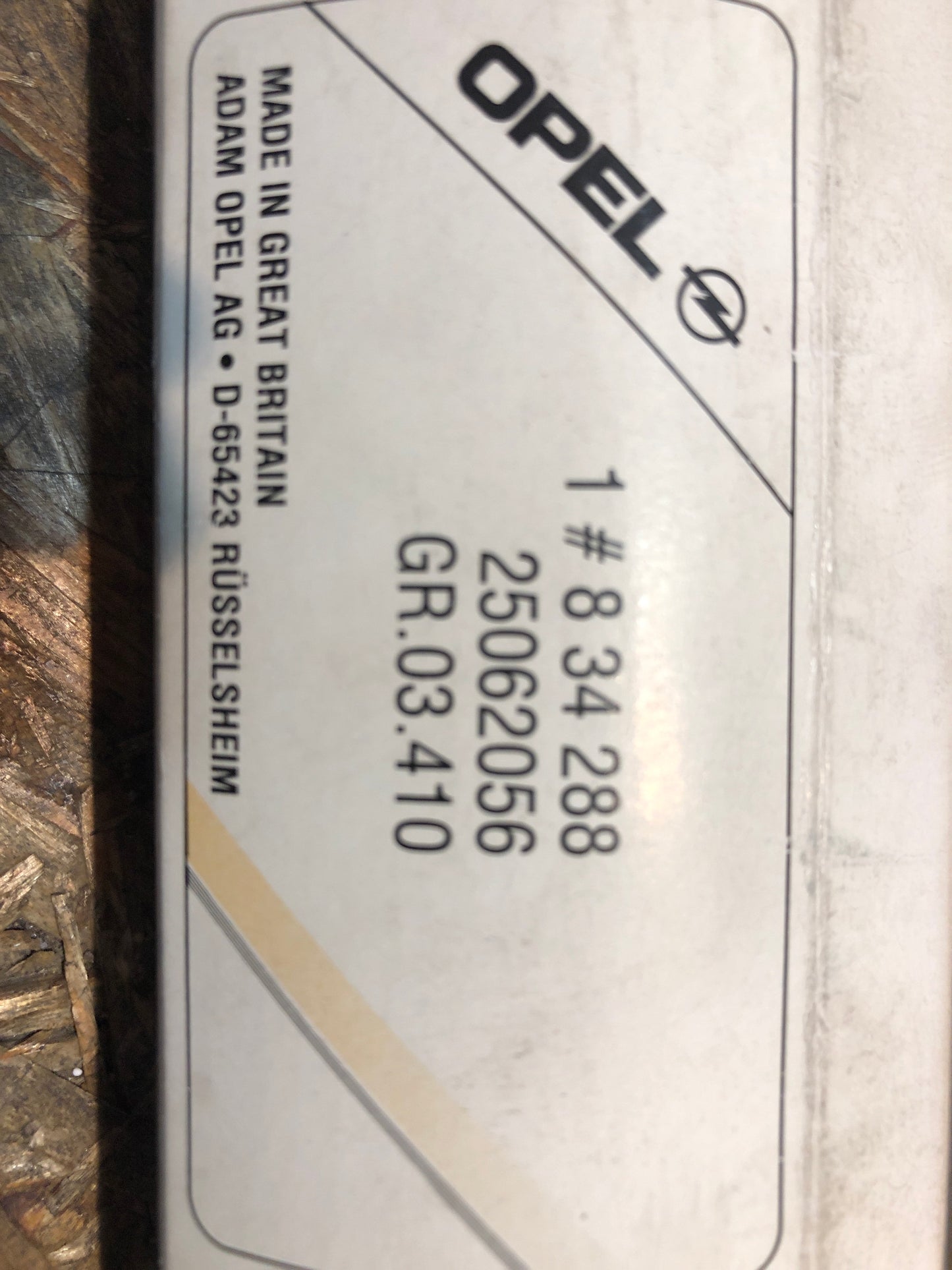 Original GM Opel Omega A Luftfilter Neu