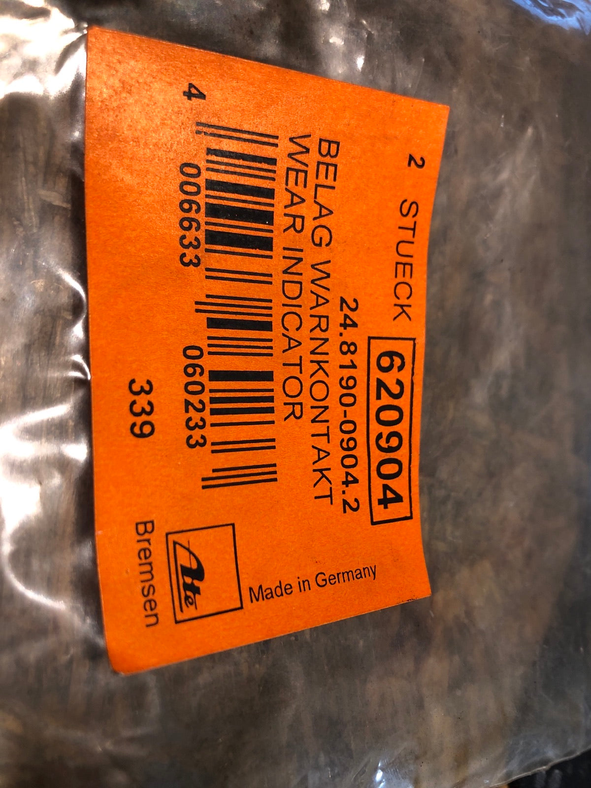 Original Bosch Warnkontakt Bremsbelagverschleiß Porsche Neu