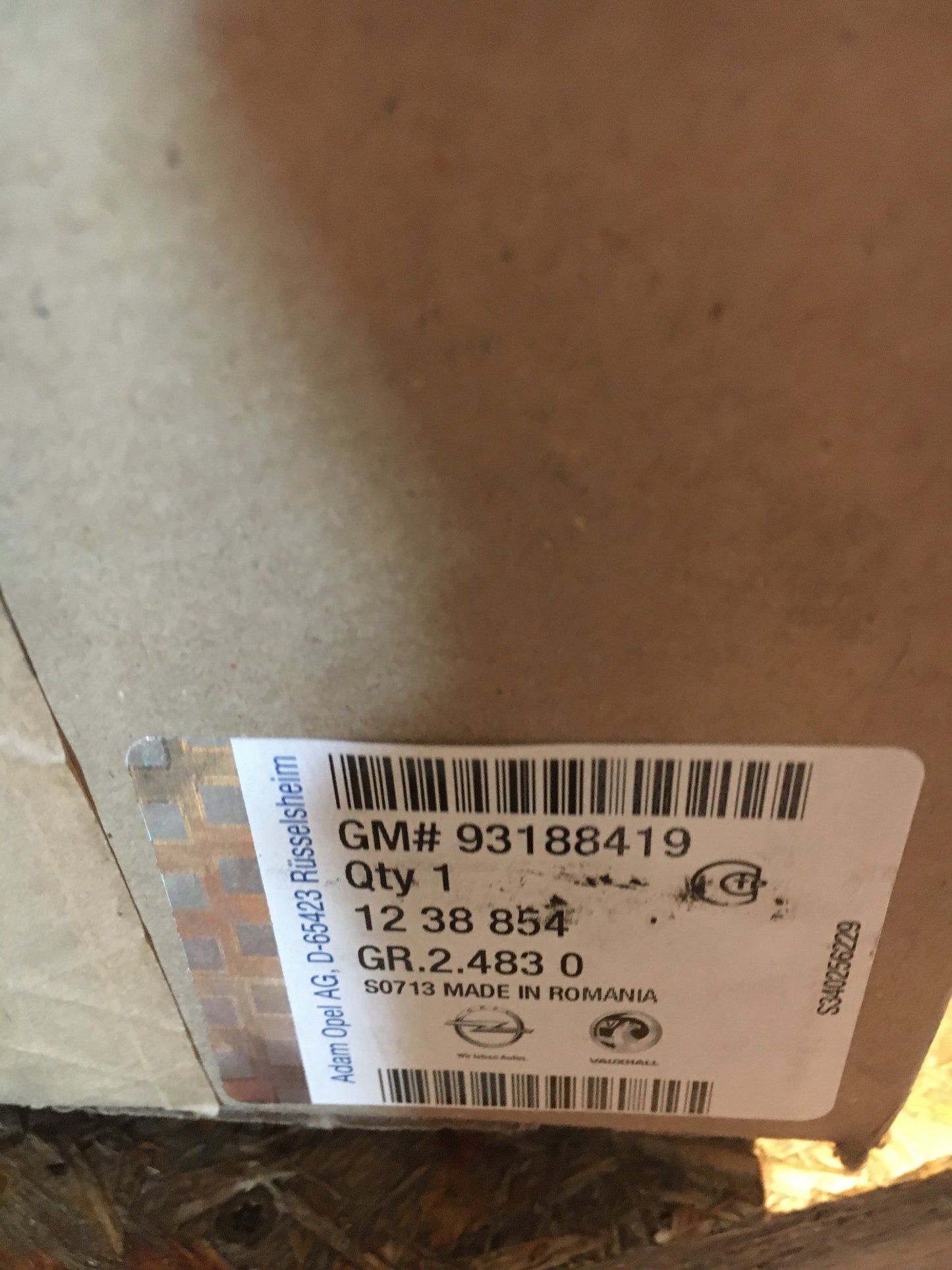 Original Astra H Zafira B Sicherungskasten hinten links NEU