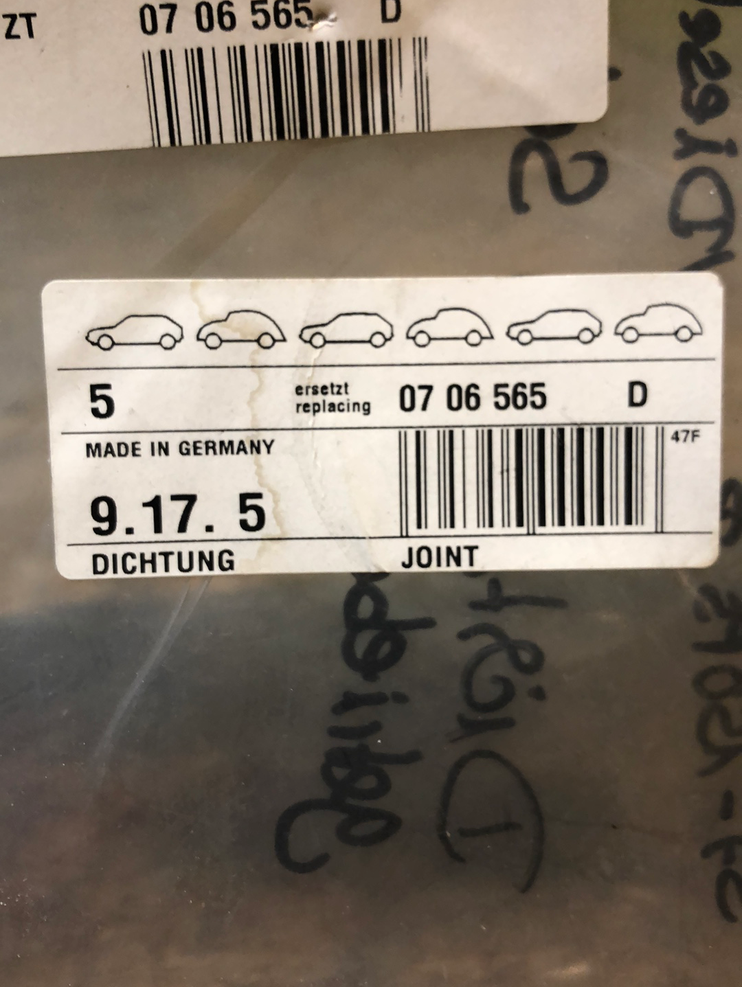 Original Opel Ascona C cc Astra F Caravan Dichtung Schaltgetriebe Neu