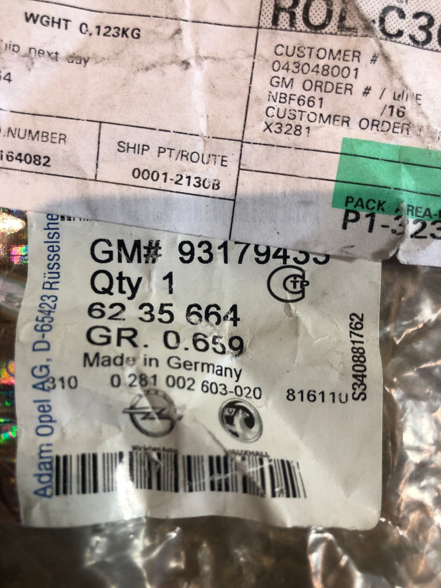 Original GM Opel Astra H Signum Vectra Zafira Impulsgeber Kurbelwelle Neu