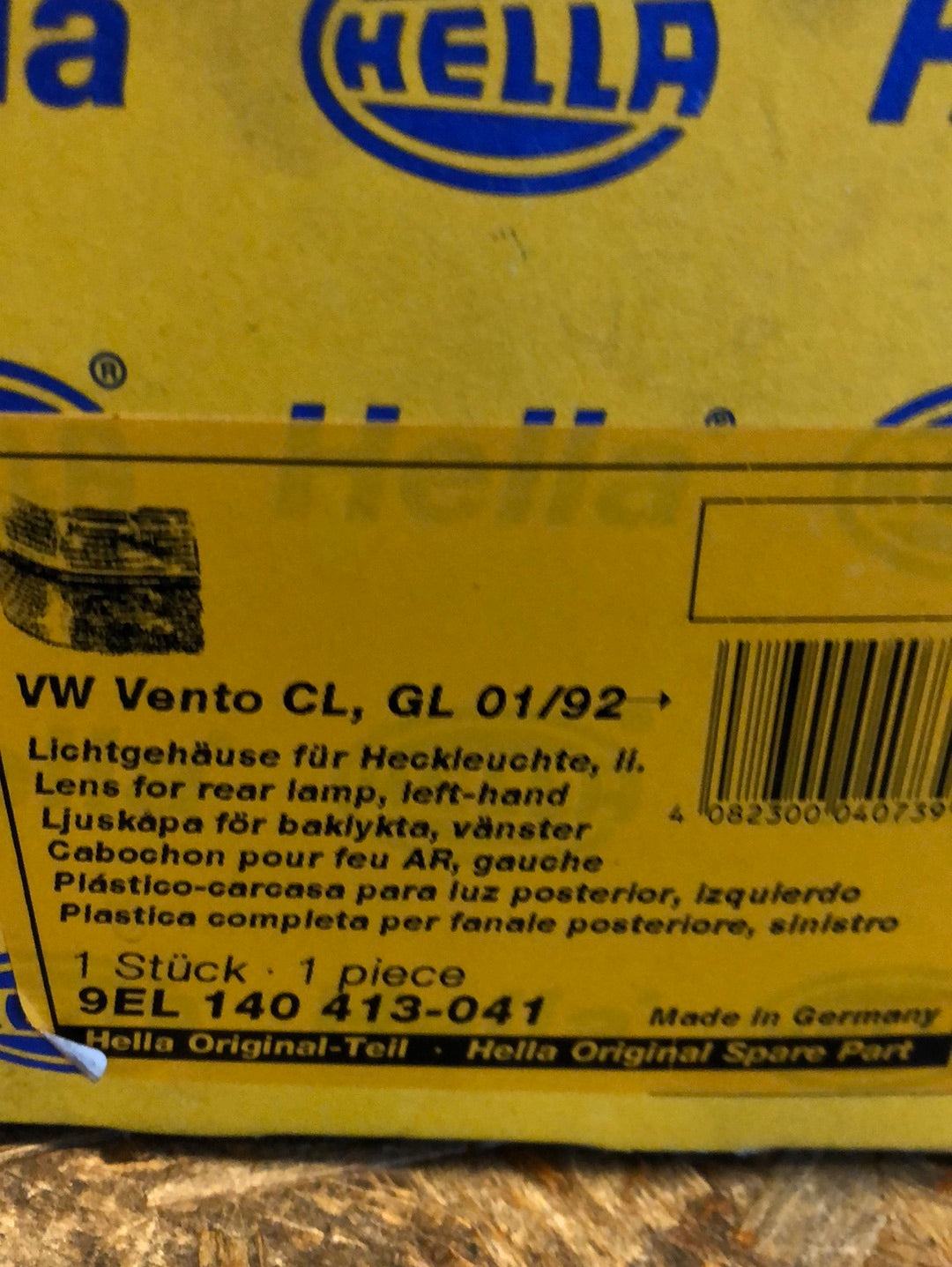 Original Hella VW Vento CL GL Gehäuse Heckleuchte links Neu