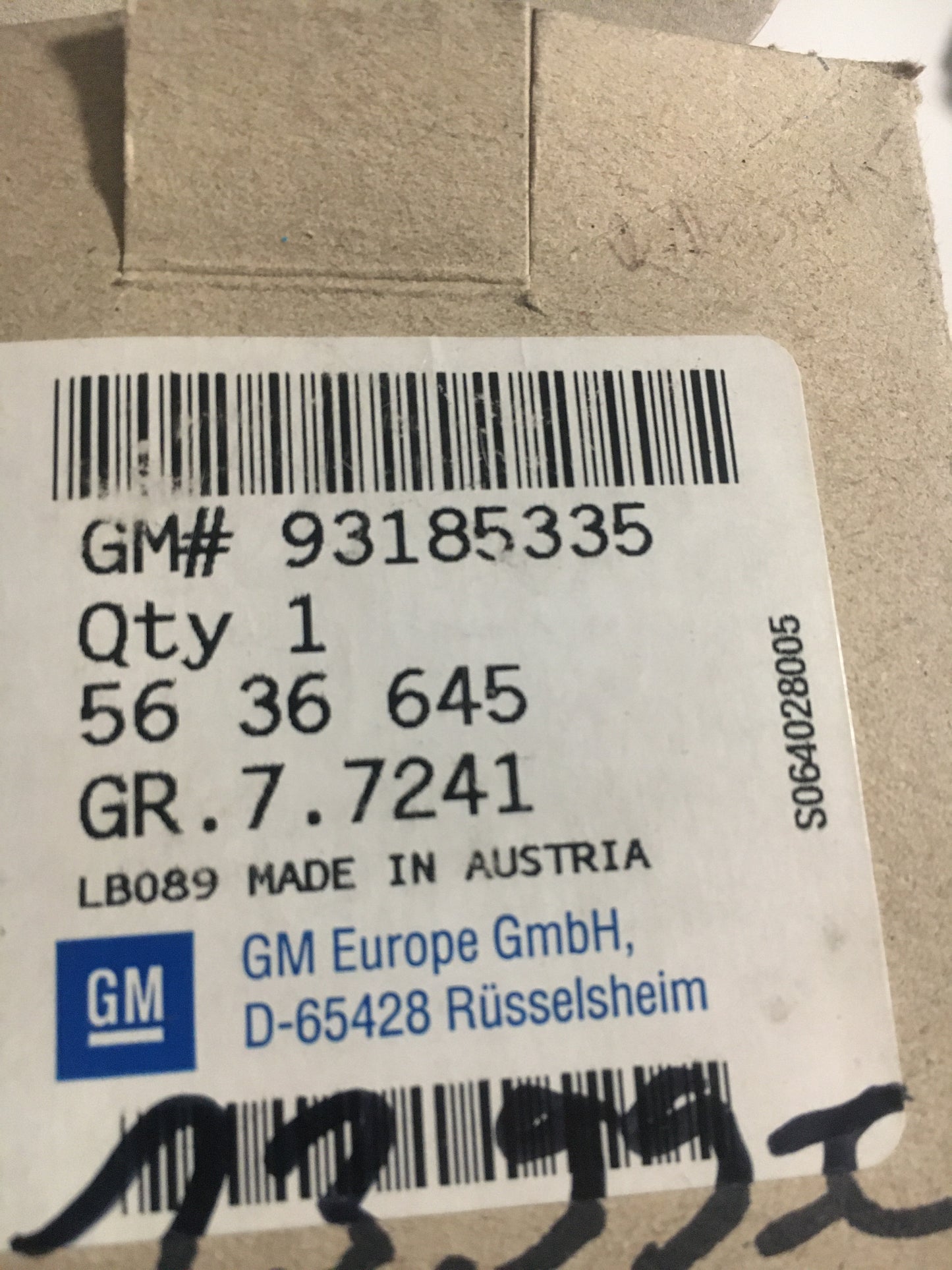 Original Corsa D Astra H Zahnrad Auslass Nockenwelle links NEU