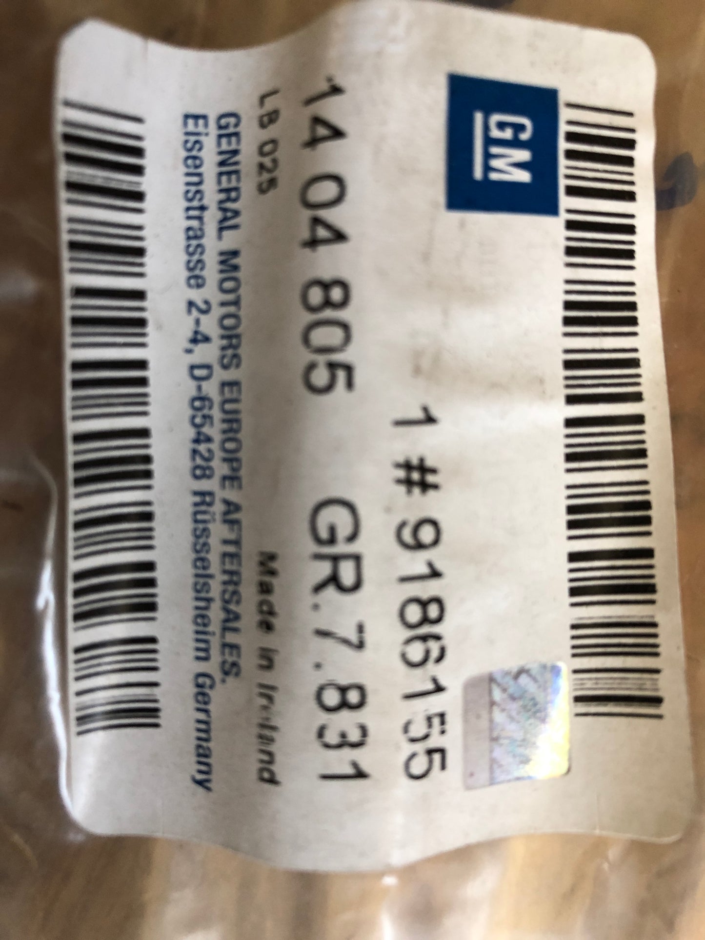 Original GM Opel Vectra E Stoßstangenverstärkung Hinten Neu