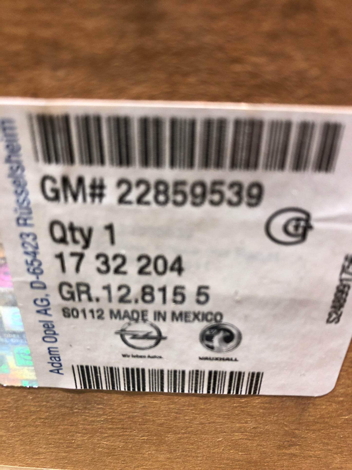 Original Opel Ampera Zwischenmodul für Rücksitze Neu