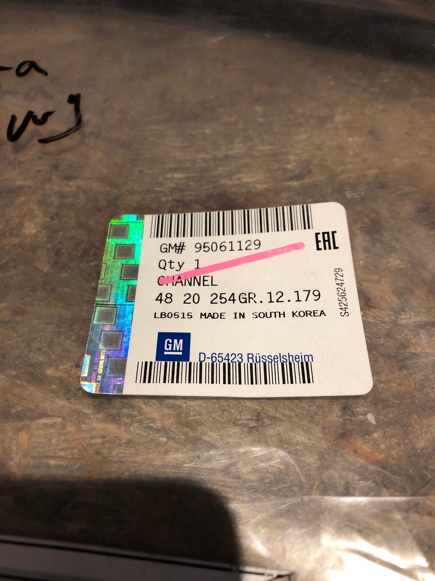 Original Opel Antara Dichtung Fensterführung Neu