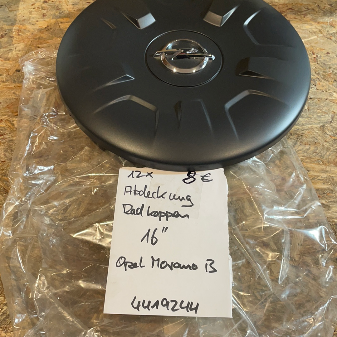 Original GM Opel Movano B Abdeckung Radkappen 16 Zoll Neu