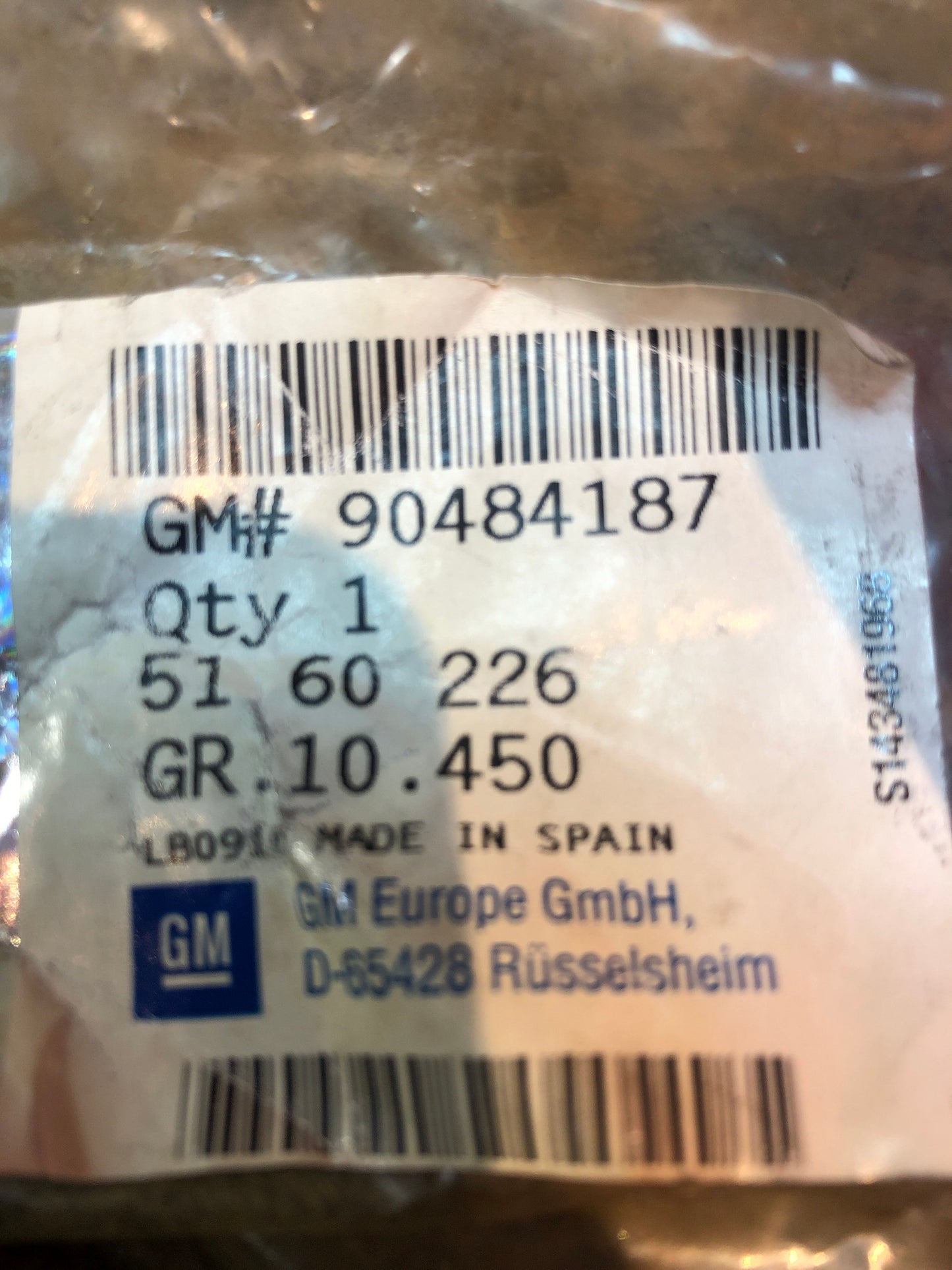 Original GM Opel Corsa B Türstopper Türbremse Neu