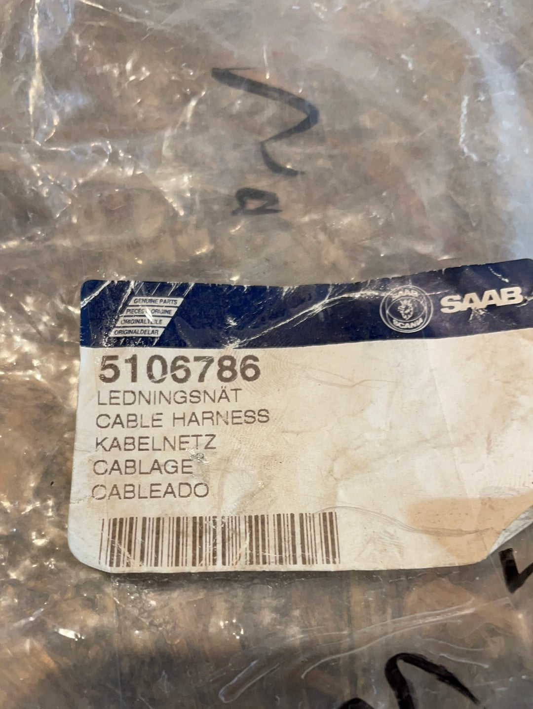 Original Saab 9-3 Kabelbaum Tür links vorne Neu