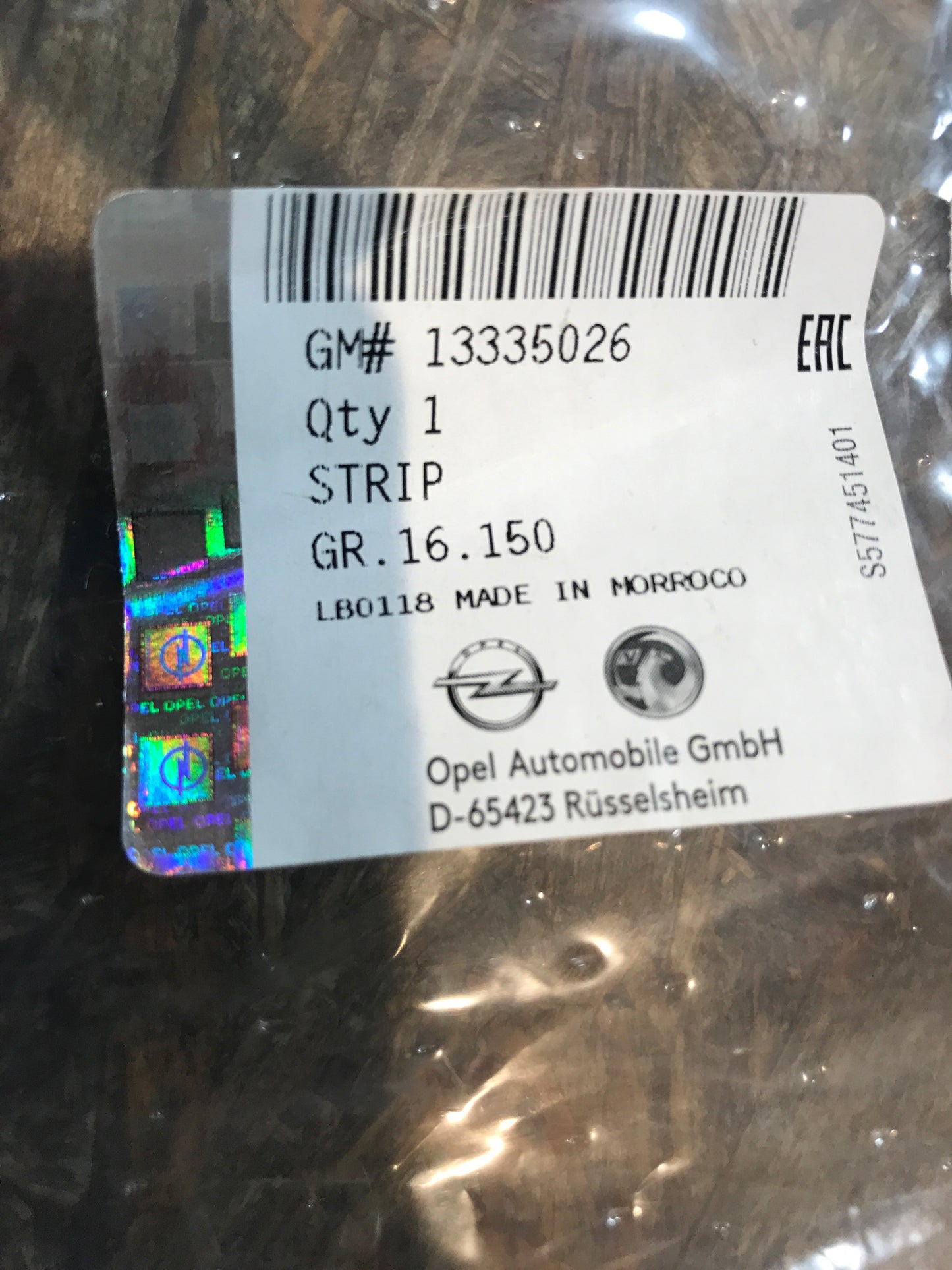 Original Opel Meriva B Zierleiste schachtabdeckung hinten rechts NEU