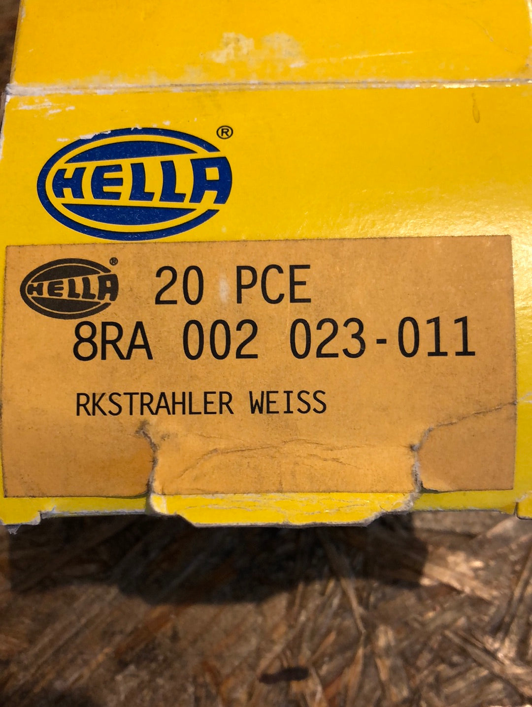 Original Hella Universal Rückstrahler weiß Neu