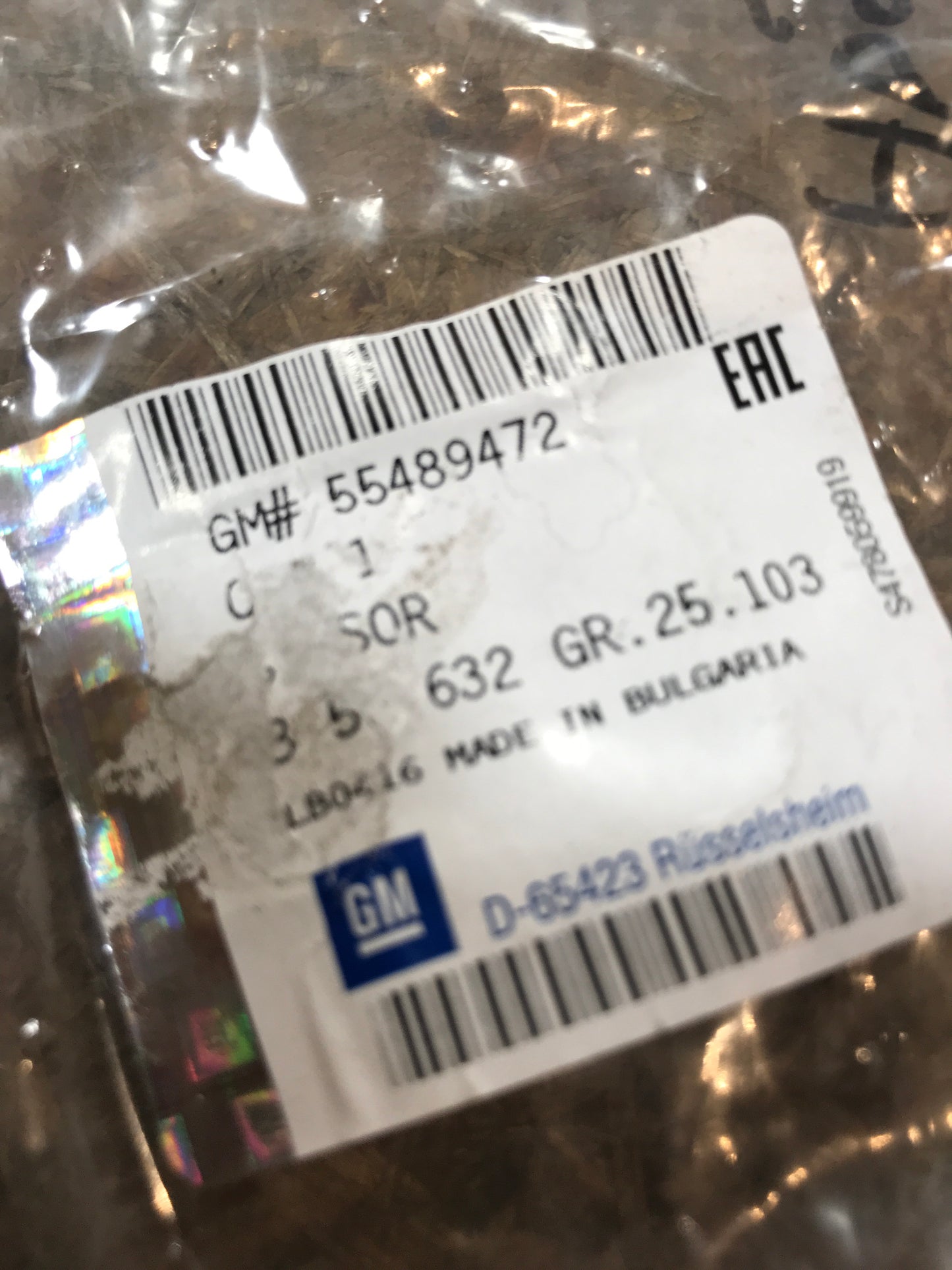Original Opel Astra J 2.0CDTI Sensor Abgastemperatur NEU