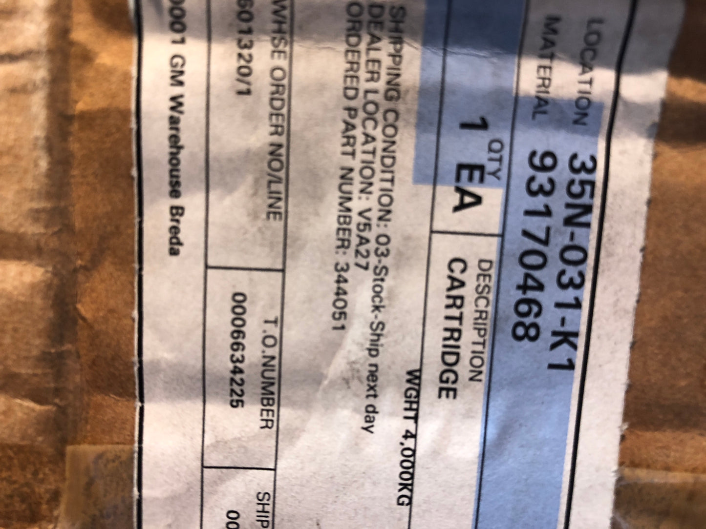 Original Opel Astra G Stoßdämpfer Neu