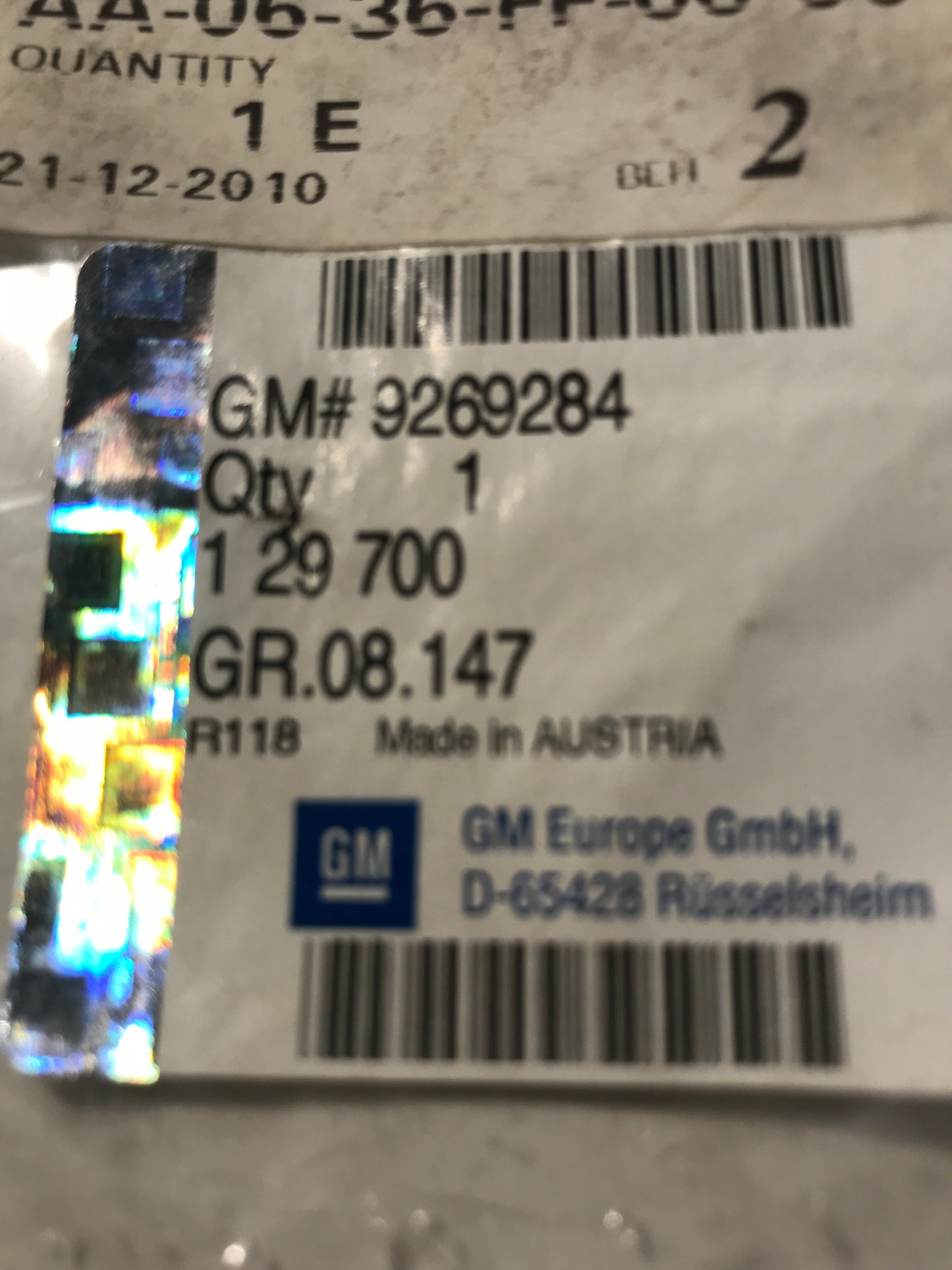 Original Astra G Zafira A CNG Emblem Hecklappe NEU