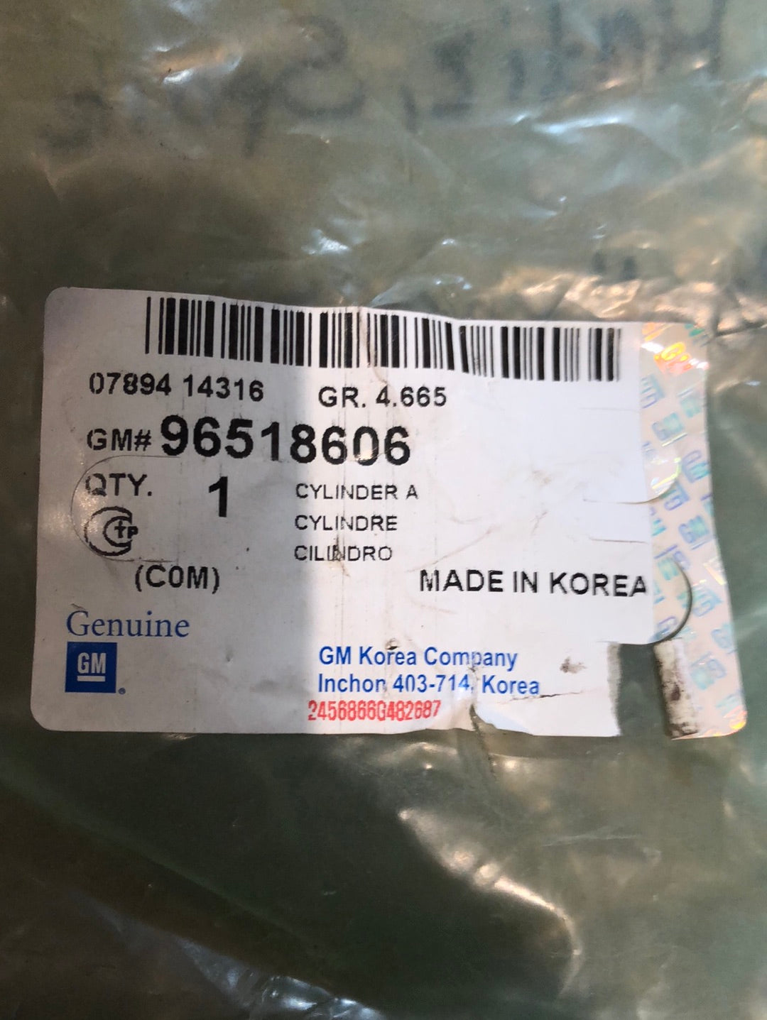 Original GM Chevrolet Daewoo Matiz Spark Radbremszylinder Neu