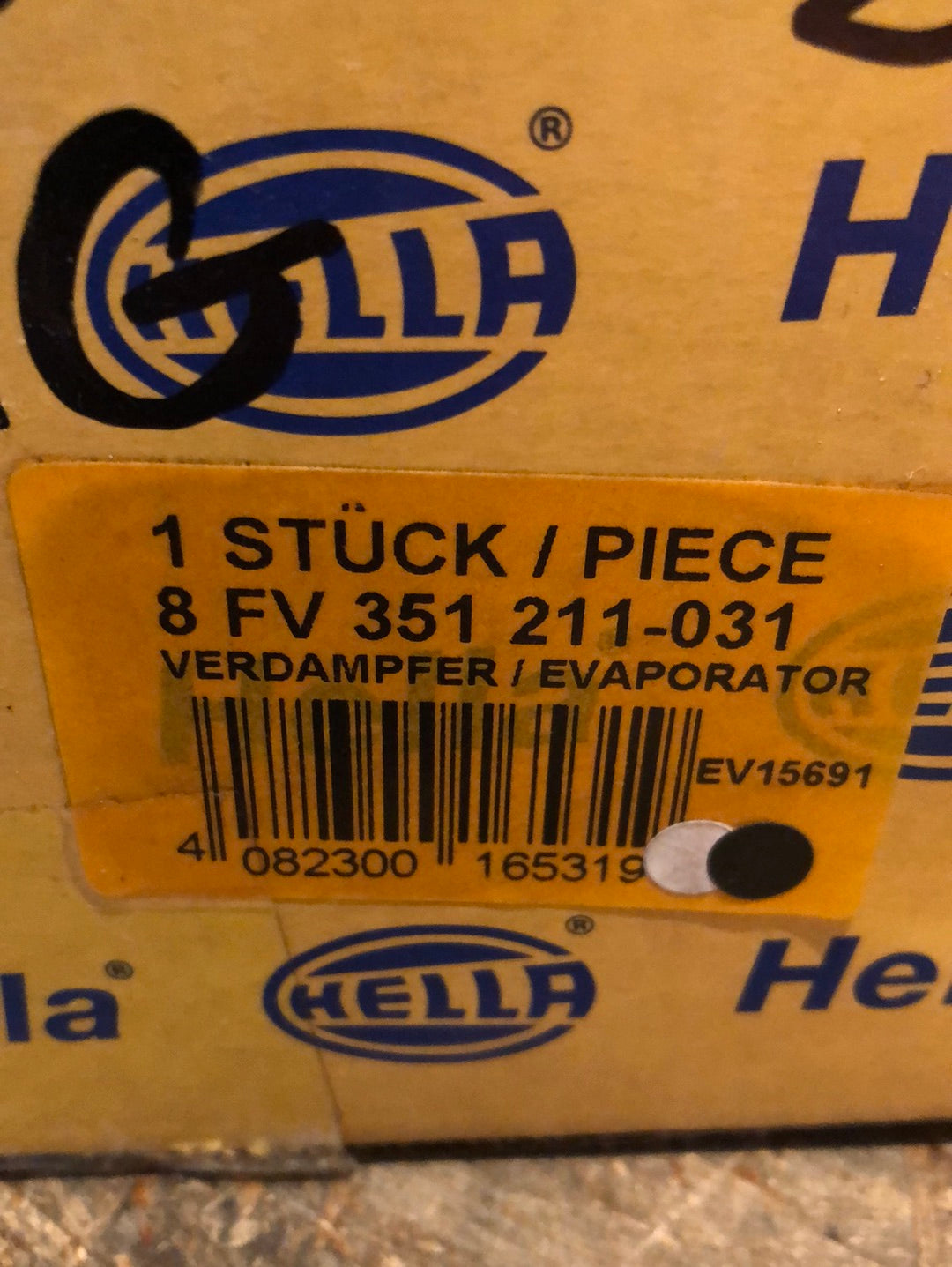 Original Hella Opel Astra G Verdampfer Klimaanlage Neu