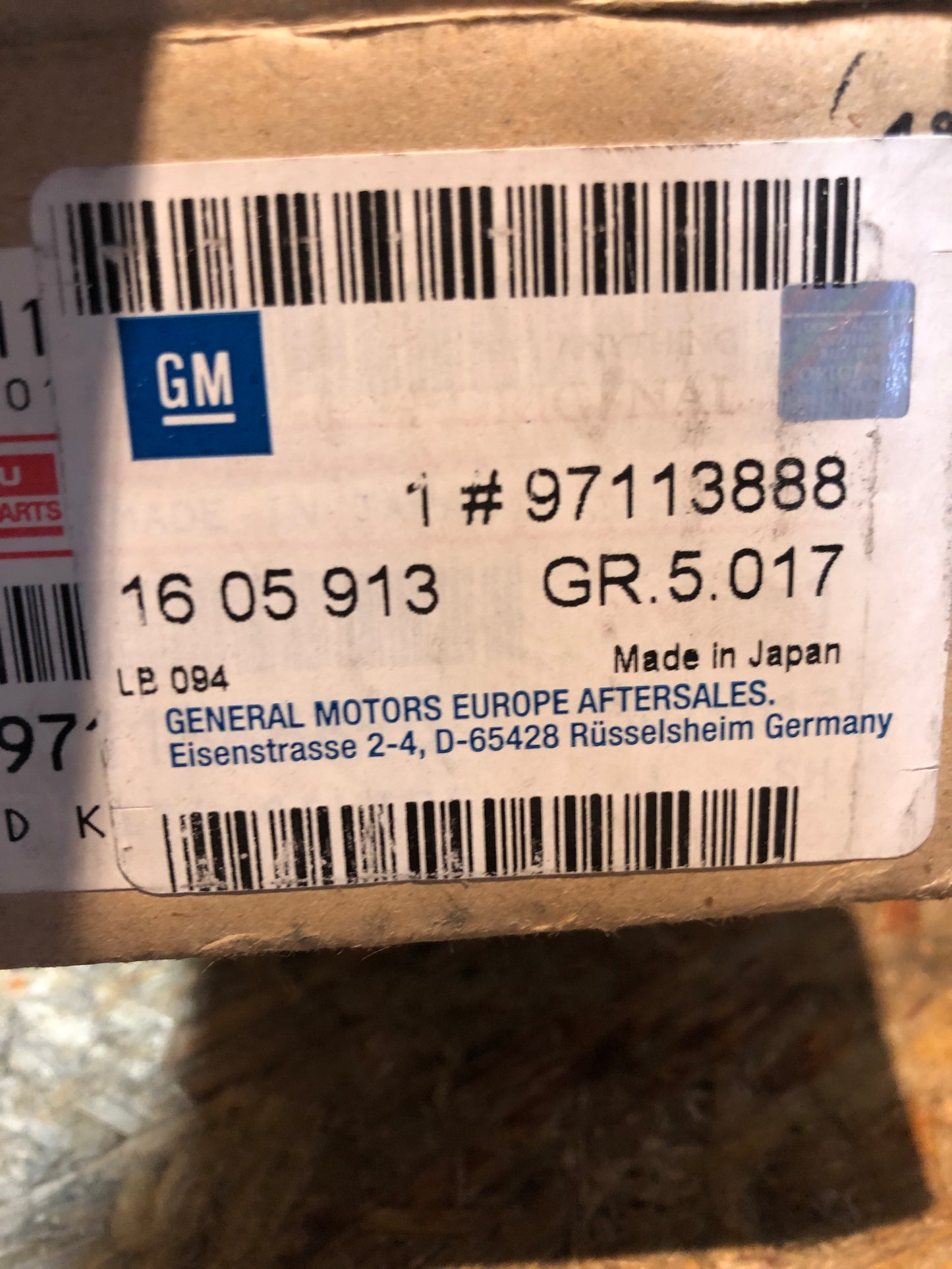 Original GM Opel Frontera A Monterey Bremsbeläge vorne Neu
