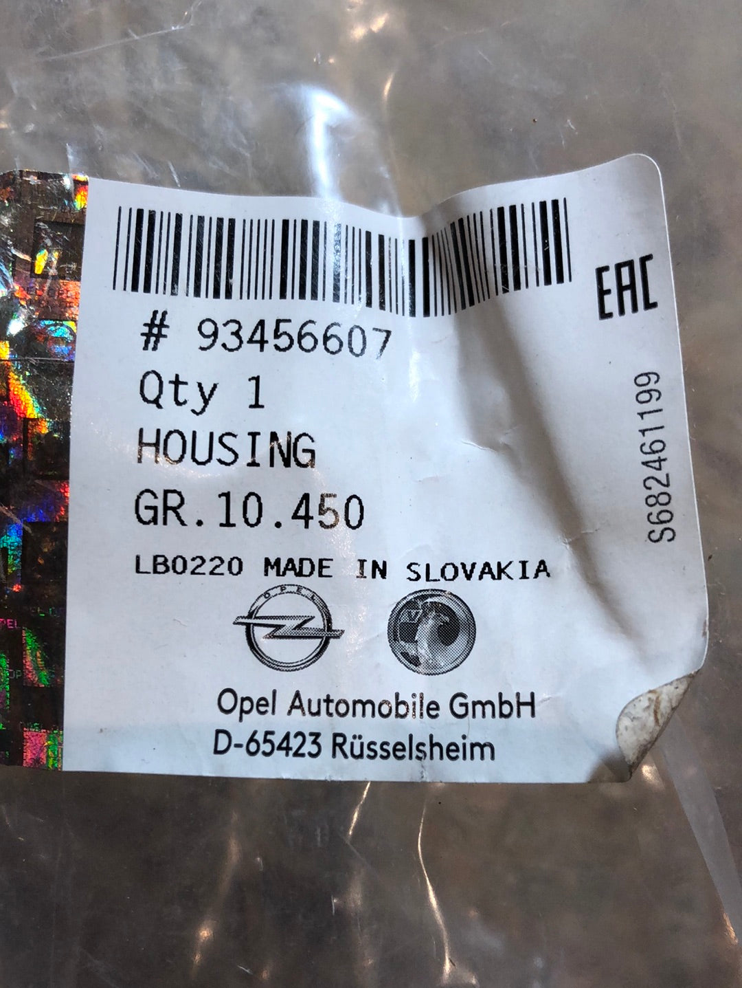 Original GM Opel Vivaro B Türgriff Beifahrer Neu