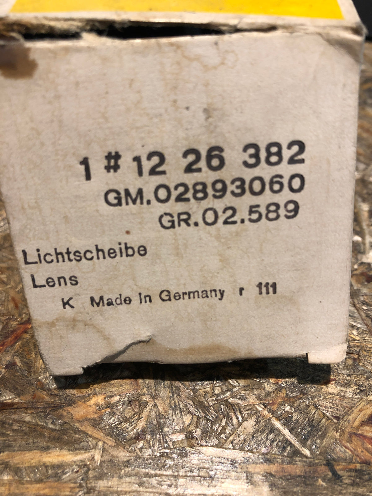 Original Opel Rekord C Blinkerglas vorne rechts Neu