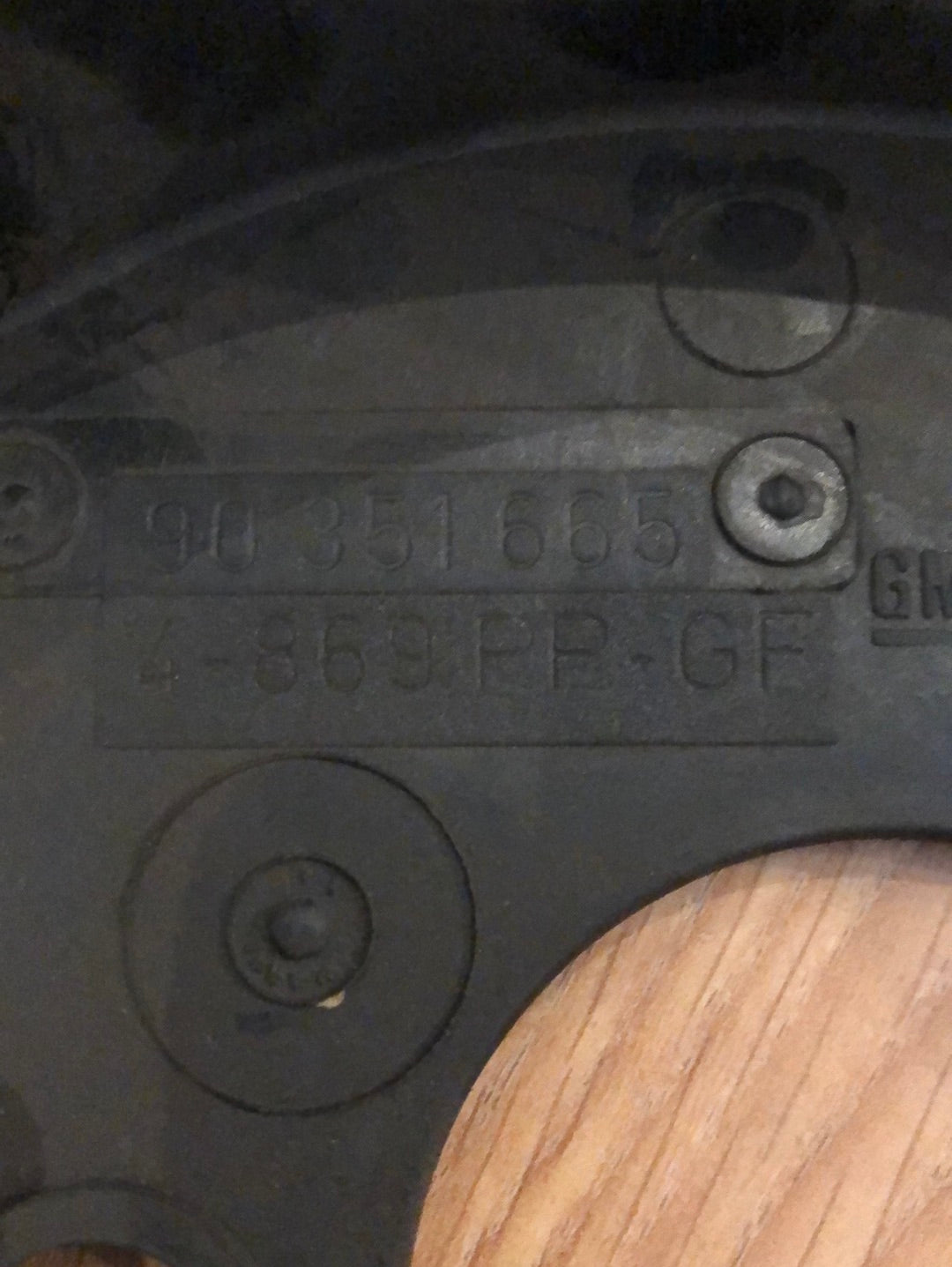 Original GM Opel Kadett E Deckel Zahnriemen hinten Neu