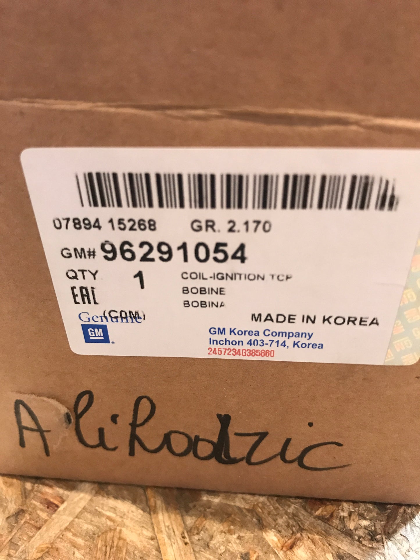 Original Chevrolet Matiz Spark Zündspule NEU