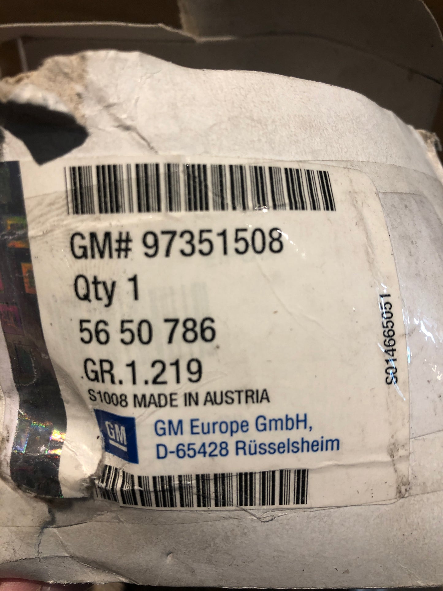 Original Opel Meriva A Kühler Motorenöl Neu