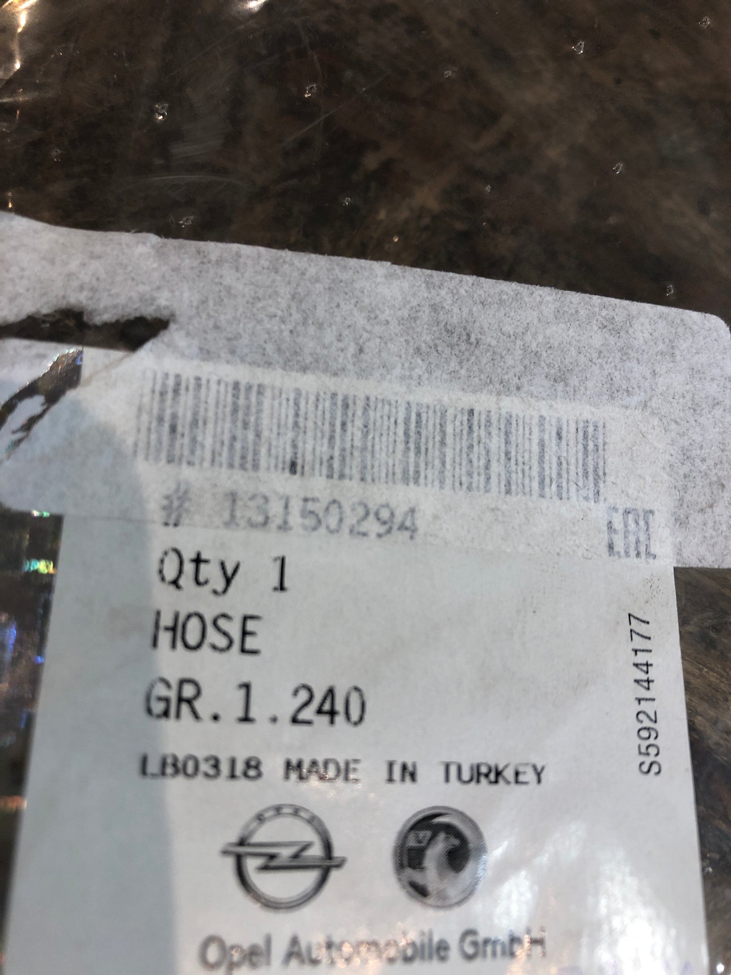 Original Opel Astra H Wasserschlauch Neu