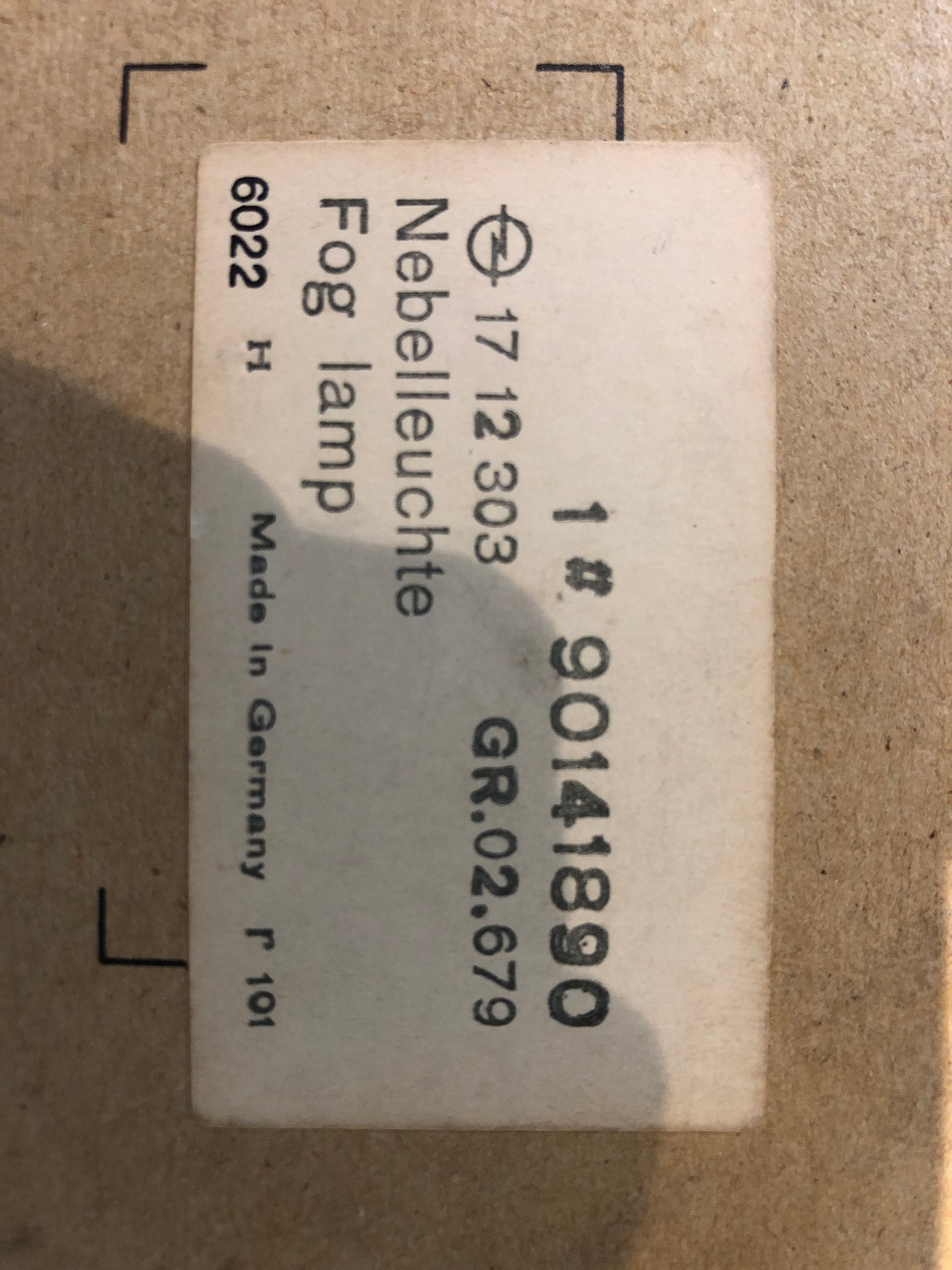 Original Opel Corsa Nebelschlussleuchte Neu