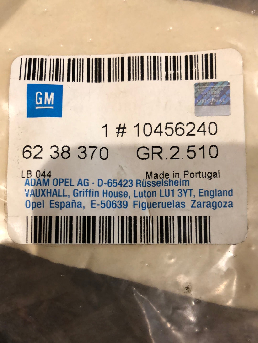 Original GM Opel Corsa C Astra G Zafira A 1.2 1.4 1.6 2.2 Klopfsensor Neu