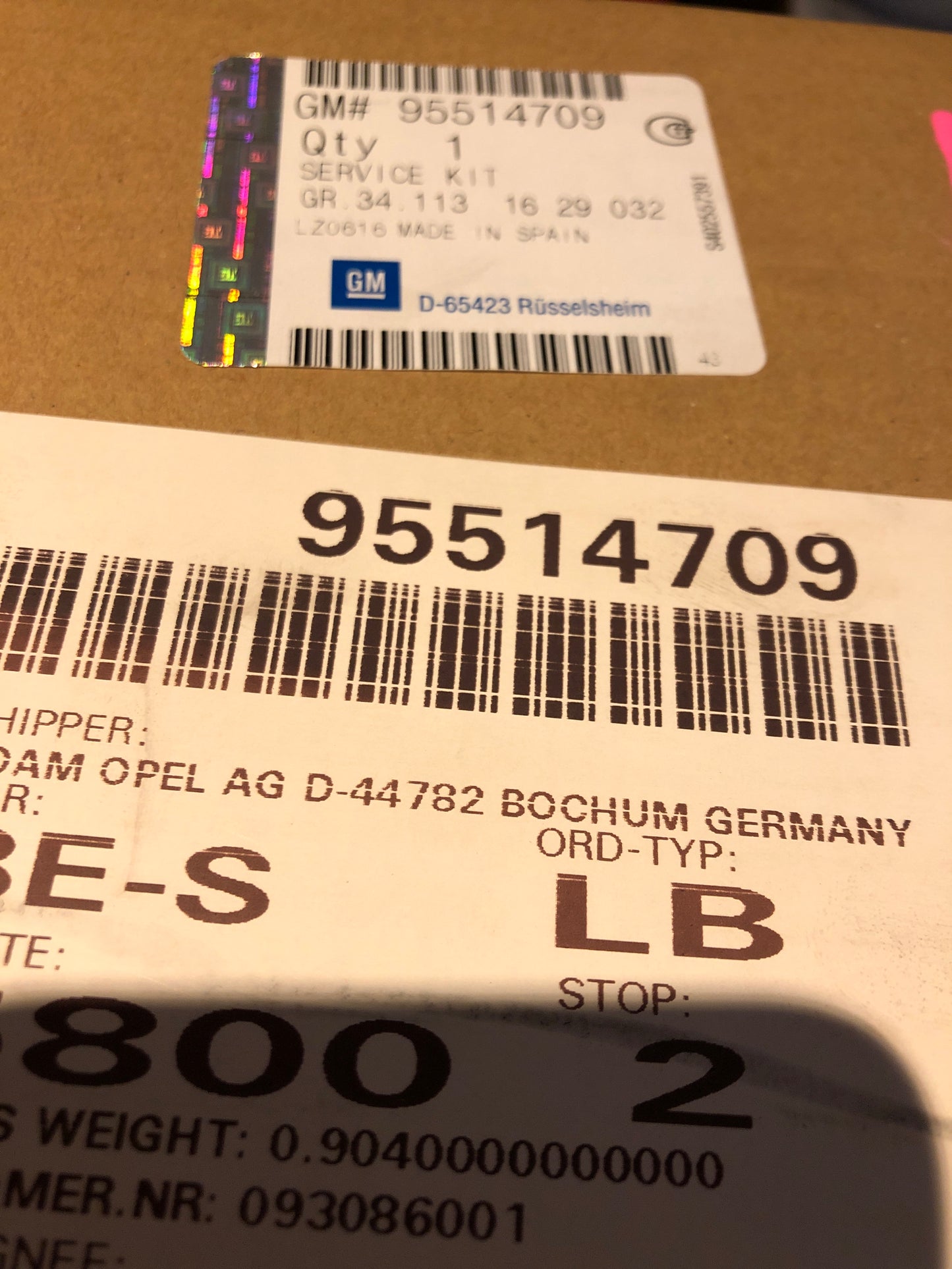 Original Opel Astra H Service Kit Filter Neu