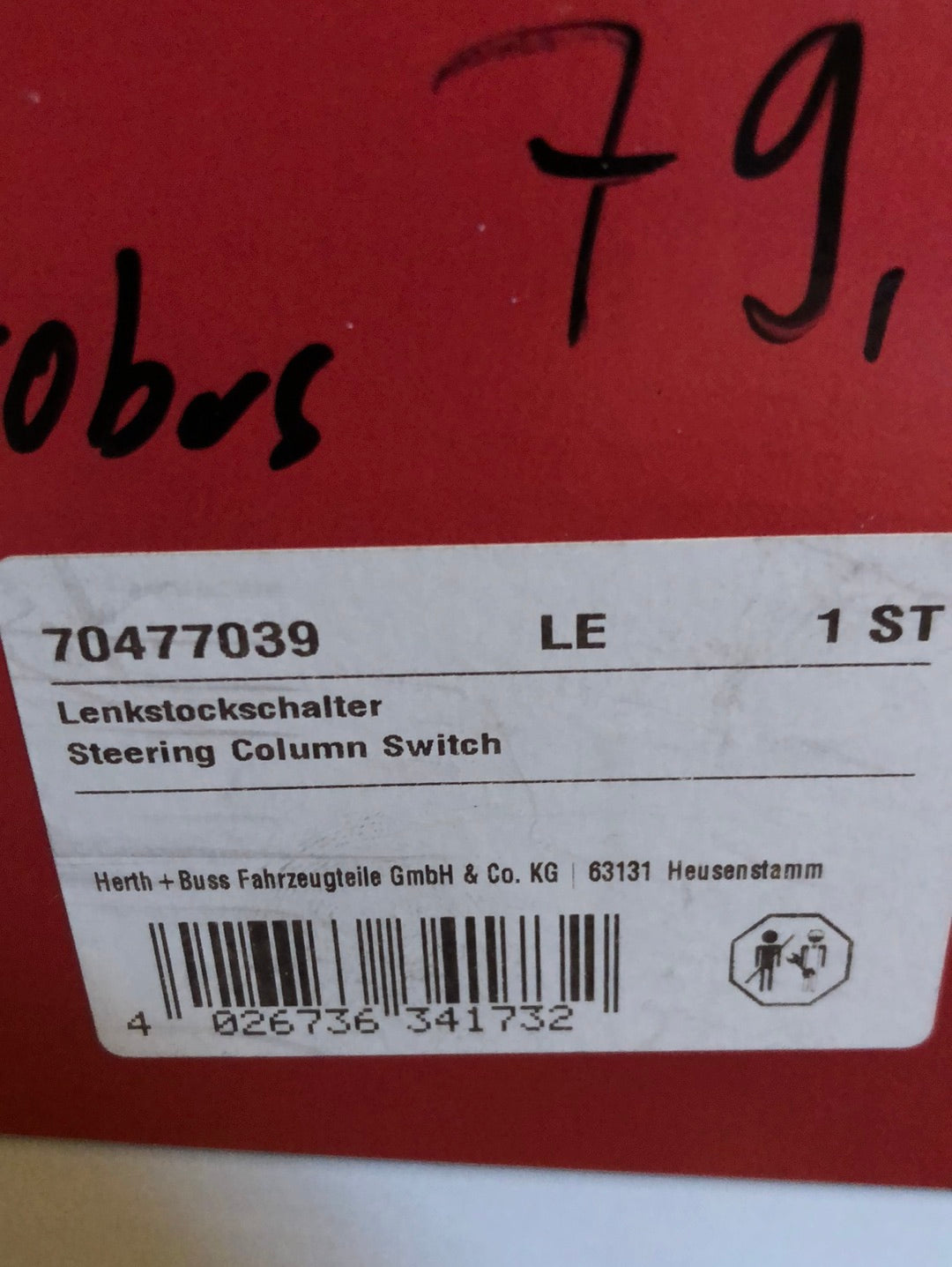 Original Herth+Buss Mercedes Evobus Lenkstockschalter Neu