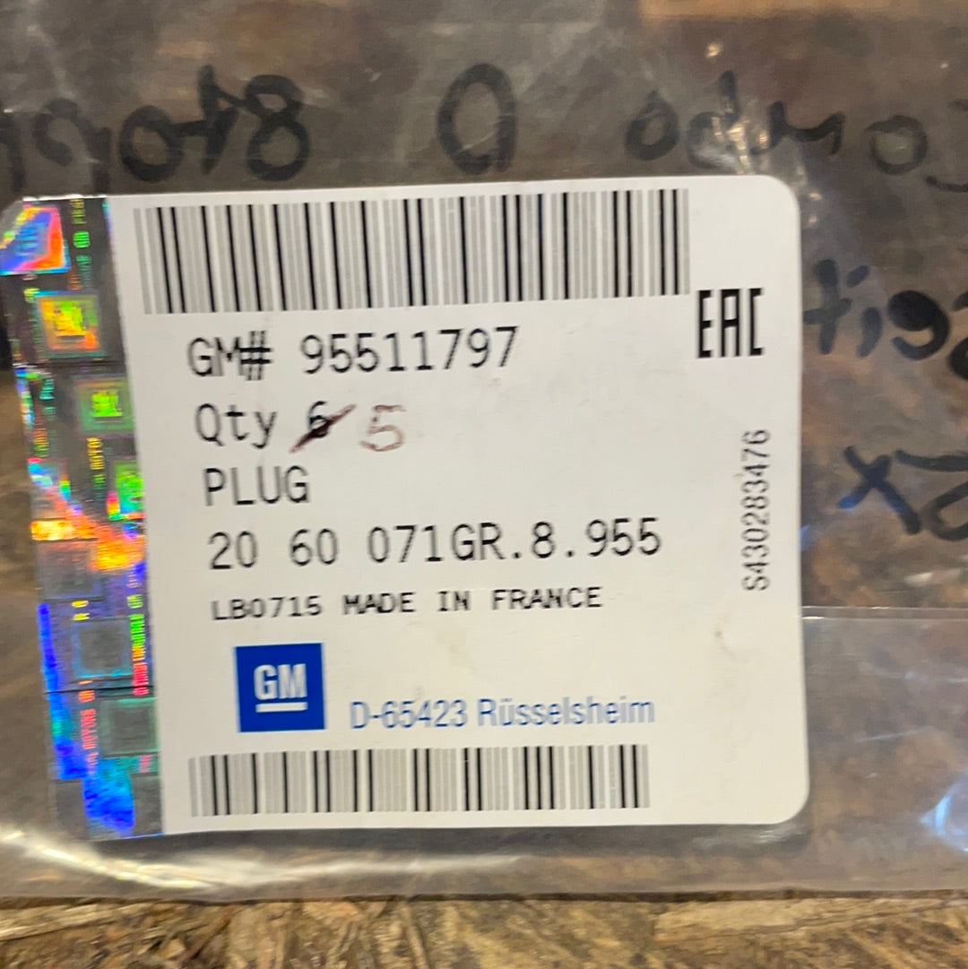 Original GM Opel Combo D Stopfen Seitenwand unten Neu