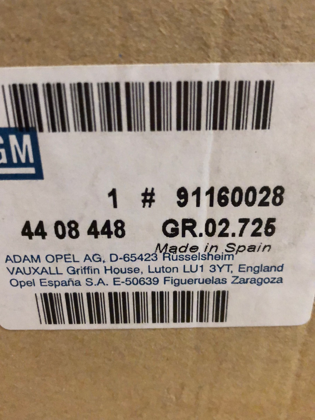 Original GM Opel Vivaro Bj. 01-06 Nebelscheinwerfer Rechts Neu