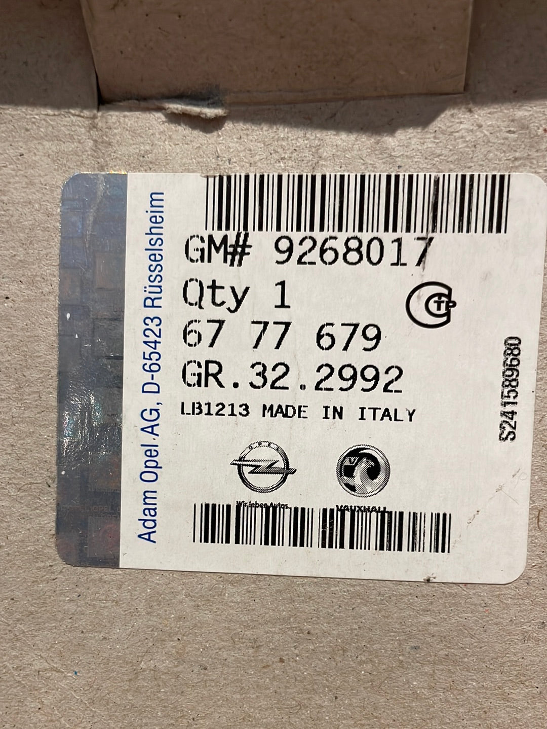 Original GM Opel Vectra C Splitter Radio/CB (Flottenverkauf Taxi) Neu