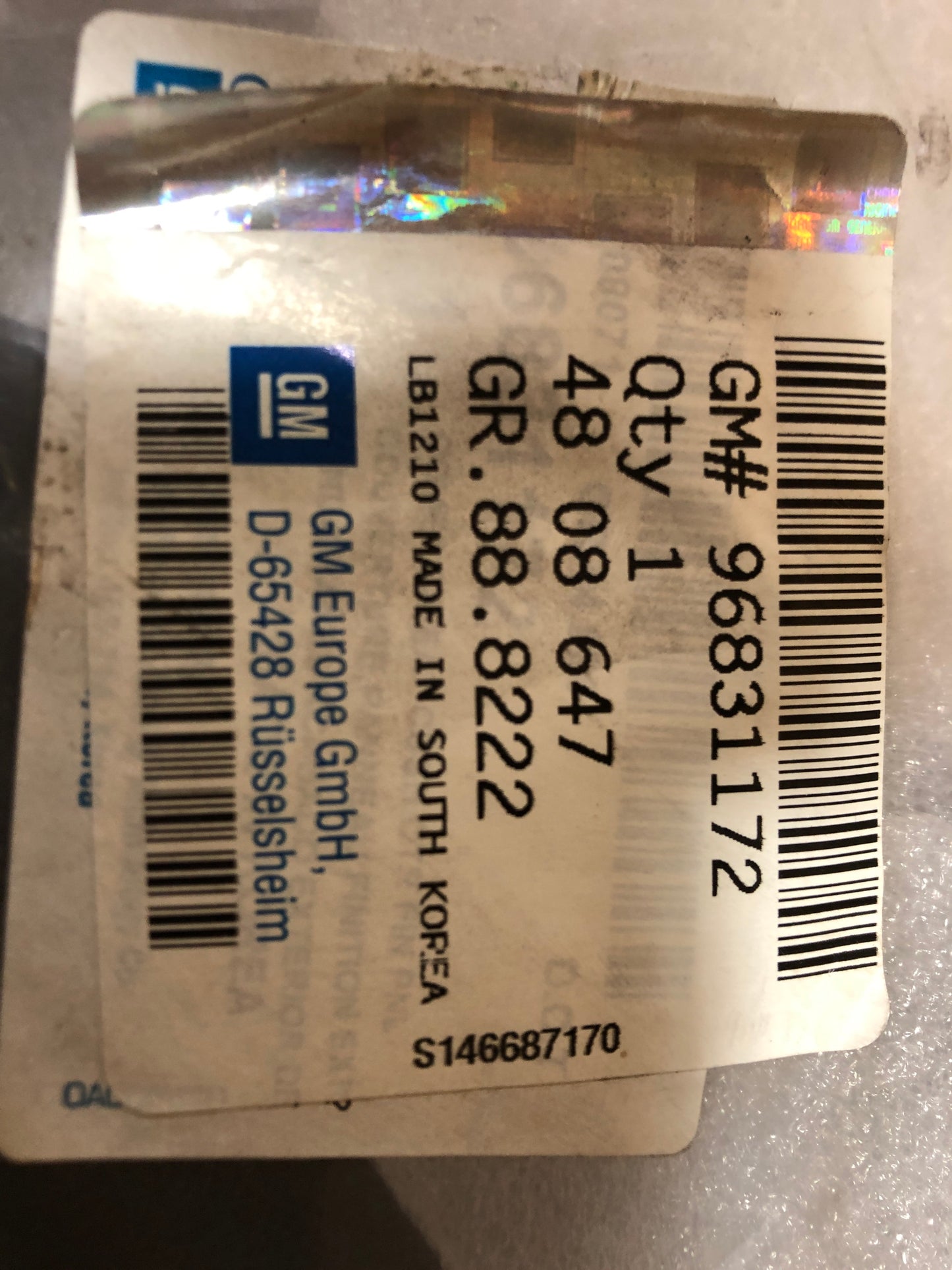 Original GM Opel Antara Abdeckung Sitz Neu