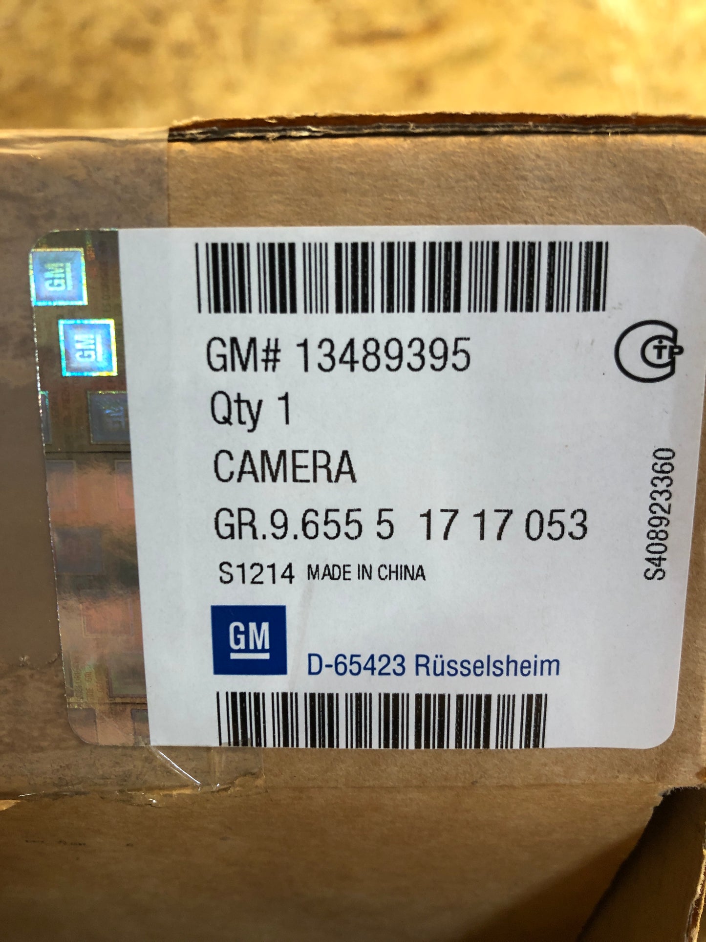 Original GM Opel Corsa E Bj. 14-19 66kW Rückfahrkamera Neu