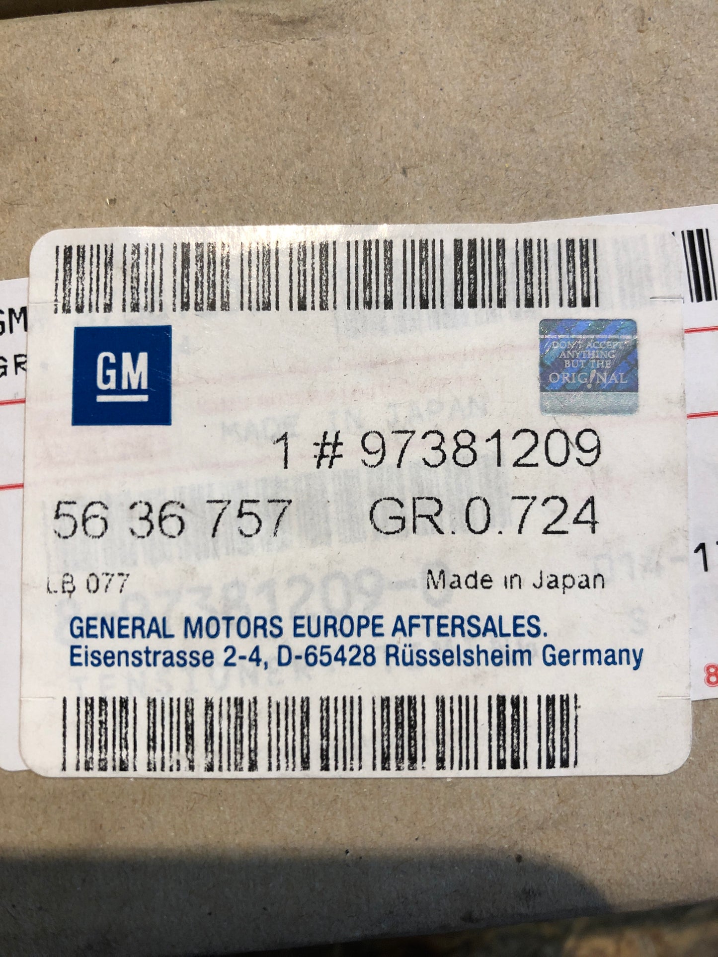 Original Vectra C Spannrolle