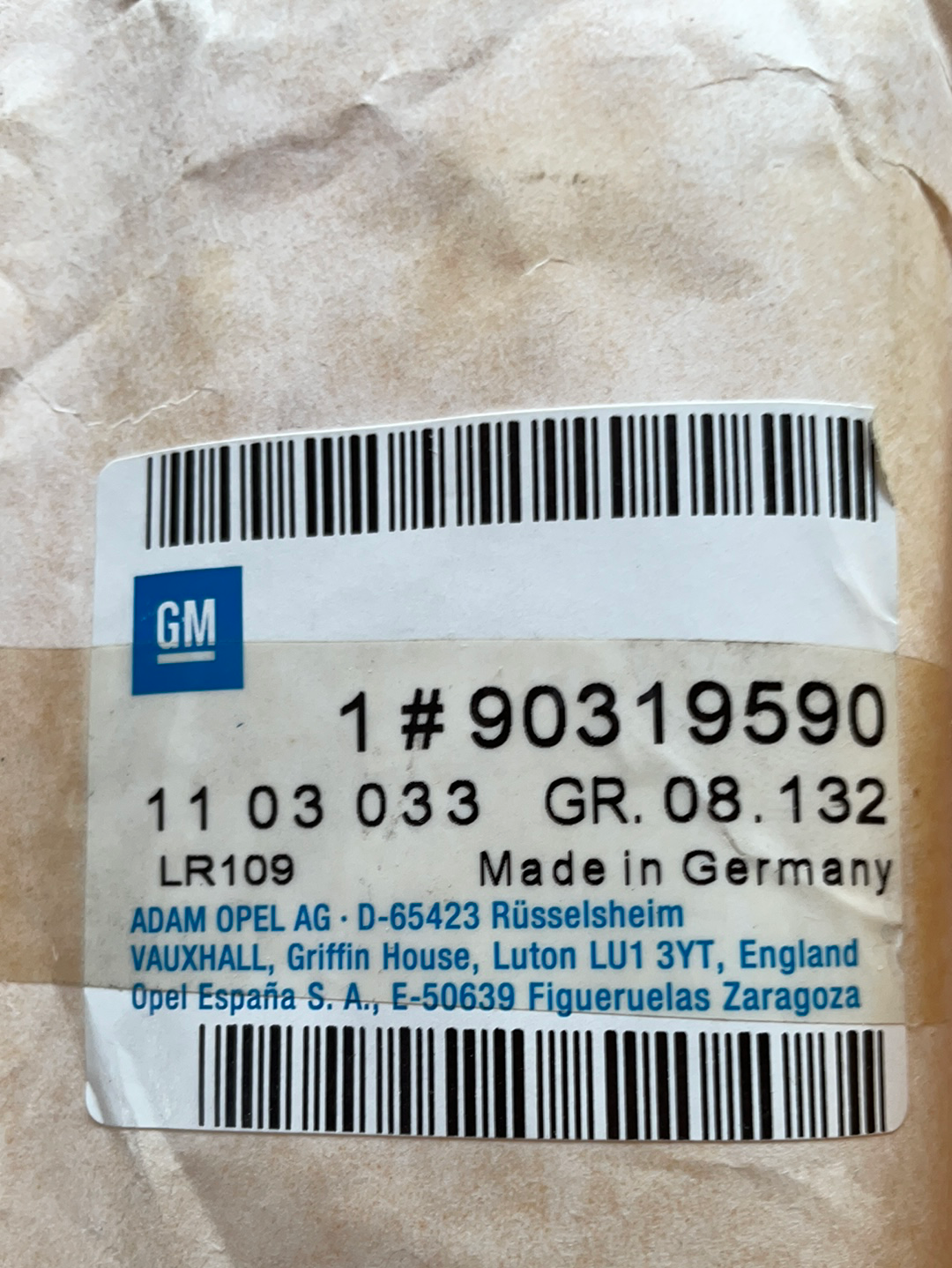 Original GM Opel Omega A Schutzzierleiste Kotflügel vorne rechts dunkelgrau Neu