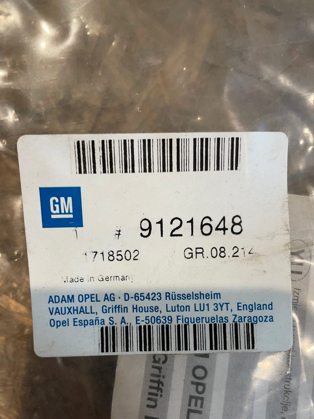 Original GM Opel Corsa B Tigra A Combo Schmutzfänger hinten Neu