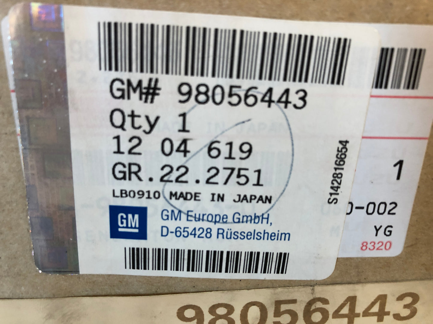 Original GM Opel Astra Combo Corsa Meriva Lichtmaschine Neu