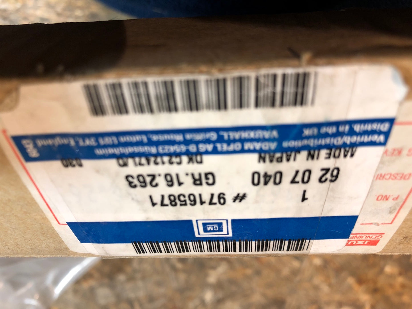 Original Opel Monterey Fensterheber elektrisch hinten rechts Neu