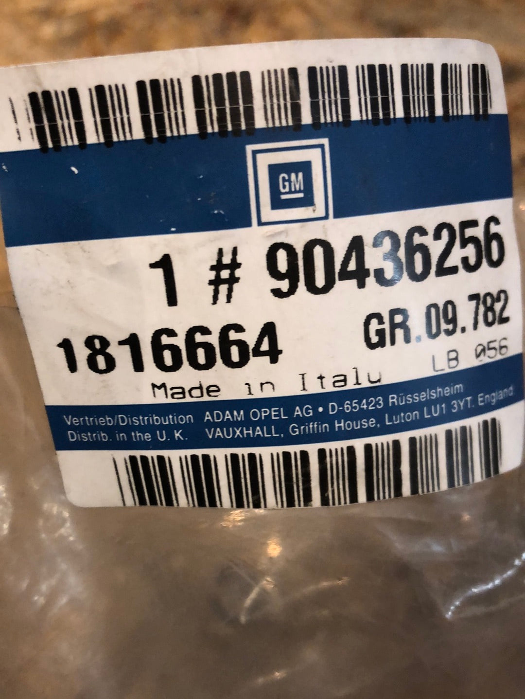 Original GM Opel Omega B Einsatz Luftdüse schwarz hinten Neu