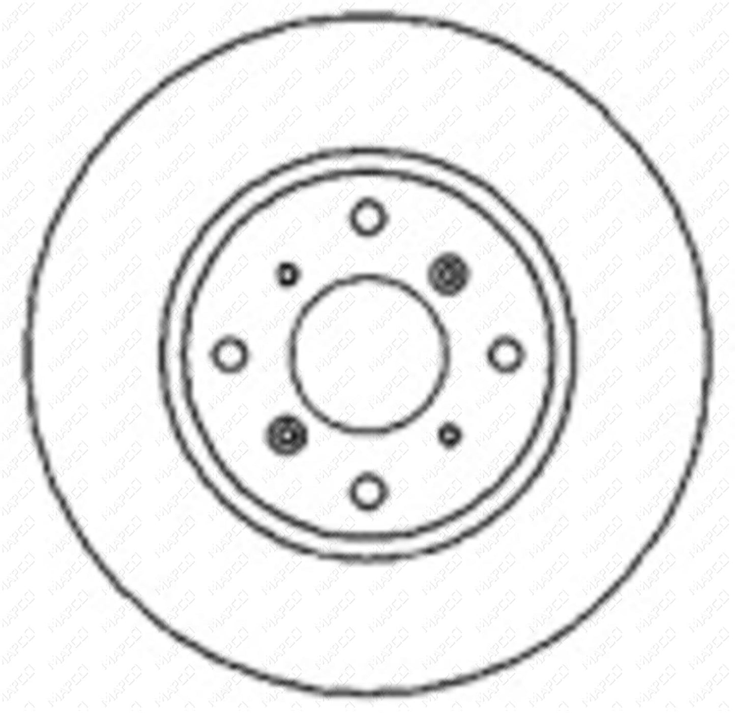 MAPCO Bremsscheibe Vorderachse 15607