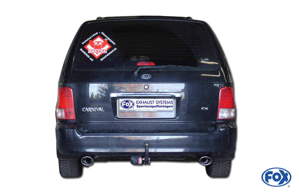 FOX Kia Carnival II Endrohrgeweih rechts/links - 115x85 Typ 33 rechts/links