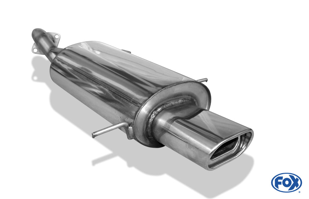 FOX Mazda MX3 Typ EC Endschalldämpfer mit Tulpe und Flansch - 135x80 Typ 53